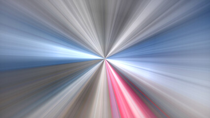 4K abstract digital art featuring a radial blur effect with a central point of focus, radiating outwards. Dynamic picture with motion and speed effect.