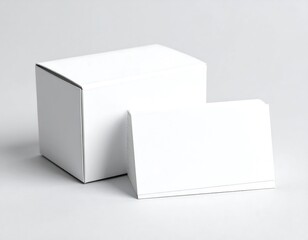 Blank white boxes on gray background