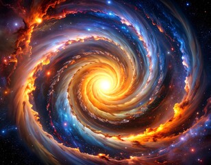 Cosmic spiral galaxy