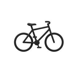 Simple black bicycle icon