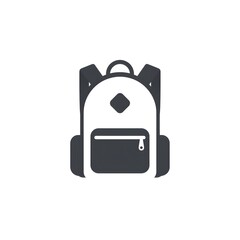 Simple graphic of a dark gray backpack