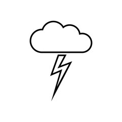 cloud and lightning icon