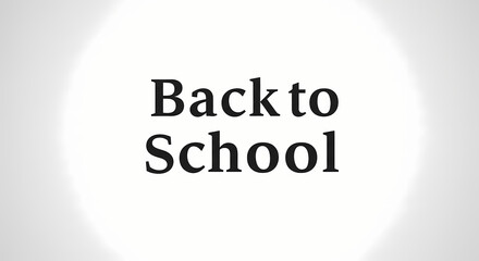 Back to School: A Simple Text Graphic