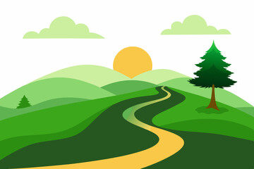 Obraz premium landscape with road