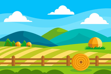 Fototapeta premium landscape with mountains and clouds