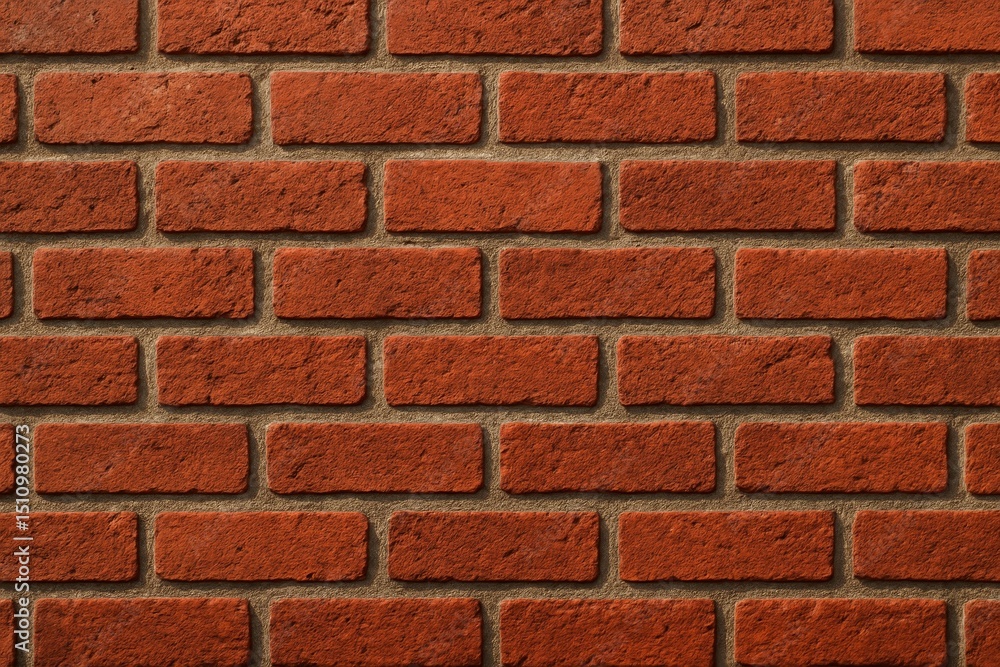 Poster classic red brick wall texture a timeless background pattern of neatly laid red bricks creating a so