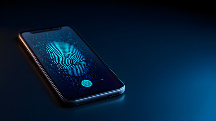 Fingerprint Authentication on Smartphone Screen Secure Mobile Technology