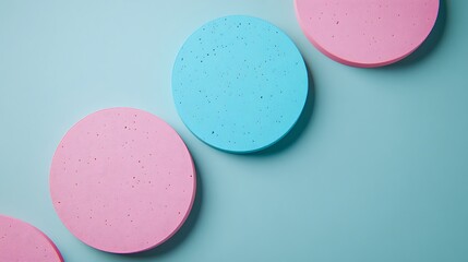 Obraz premium Pastel-colored circles