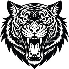 tiger head vector