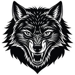 Fototapeta premium wolf head vector illustration