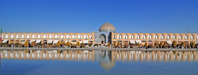 A view from Nagsh-e Jahan Square in Isfahan, Iran. Also known as Imam Square. It is a very popular...
