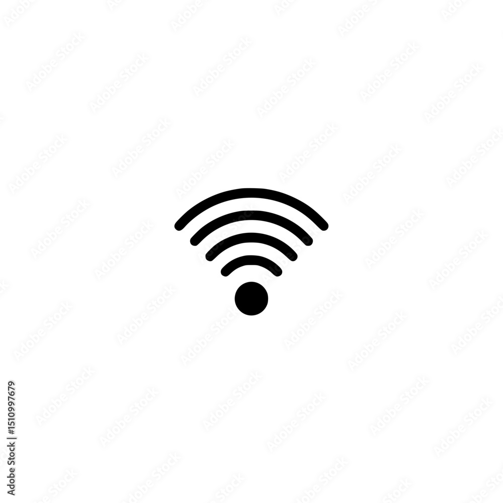 Poster wifi signal wireless connection network internet hotspot router technology communication access poin