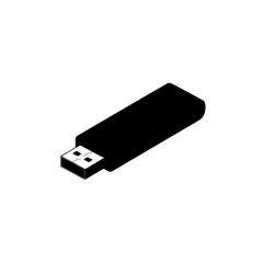 Black usb flash drive storage memory stick portable data transfer device technology computer accessory digital key