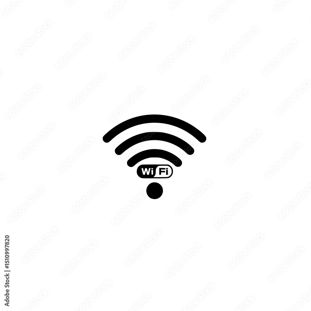 Poster wifi wireless internet network connection signal technology hotspot router access point communicatio
