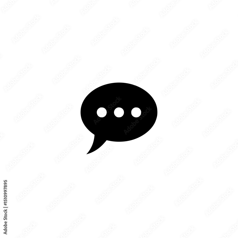 Poster speech bubble icon message communication chat conversation dialog talk bubble comment symbol graphic