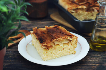 Gibanica, a traditional pastry dish popular all over the Balkans	