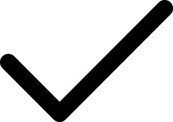 Check mark symbolizes agreement and completion on a white surface, representing positive confirmation and task accomplishment with a sense of approval.