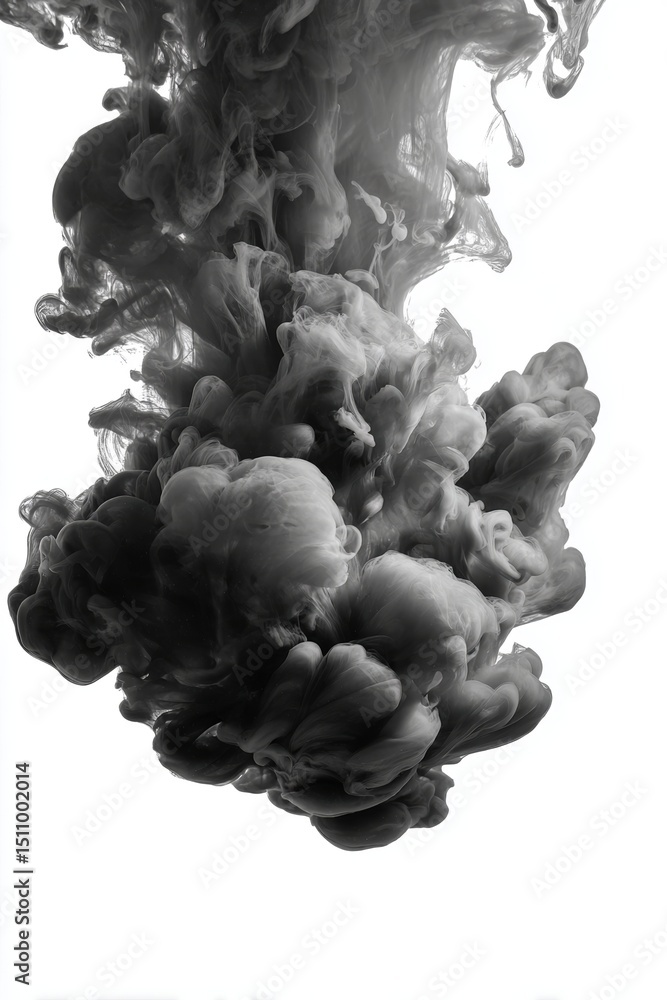 Poster frozen in a futuristic 3d texture, dripping liquid smoke is isolated on a transparent background, cr