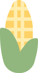 corn illustration on a white background   