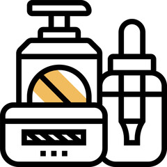 cosmetics illustration on a white background   