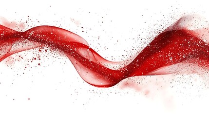 Abstract red wavy design (1)