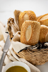 P&atilde;es no cesto