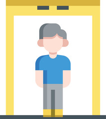 detector  illustration on a white background   