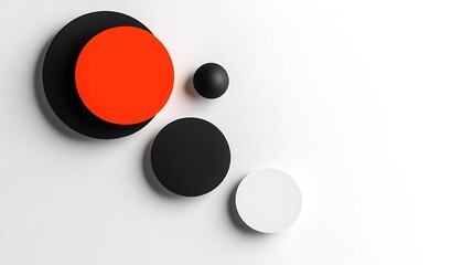 Abstract geometric shapes, circles