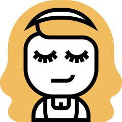 eyelashes illustration on a white background   