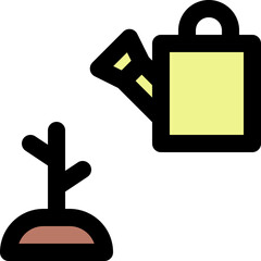 gardening illustration on a white background   