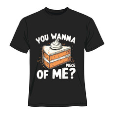 Cake Lover T-Shirt Vector &ndash; Sweet Bakery Design Illustration design by Ai