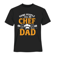 Chef-Themed T-Shirt Vector &ndash; Restaurant Uniform Design By Ai