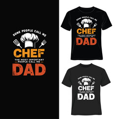 Chef-Themed T-Shirt Vector &ndash; Restaurant Uniform Design By Ai