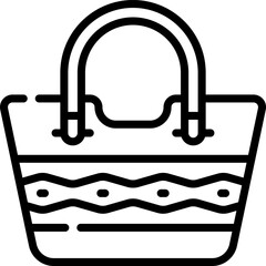 hand bag illustration on a white background    