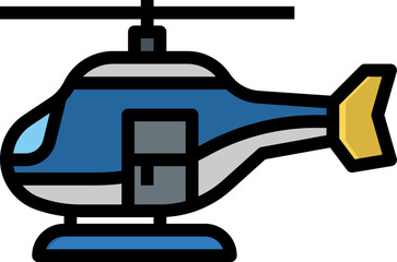 helicopter illustration on a white background   