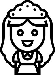housekeeping illustration on a white background   