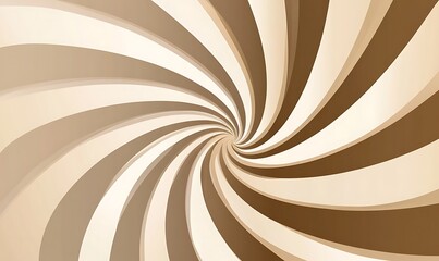Mesmerizing chocolate and cream swirl pattern creating dynamic spiral movement against light background, abstract design for food industry 