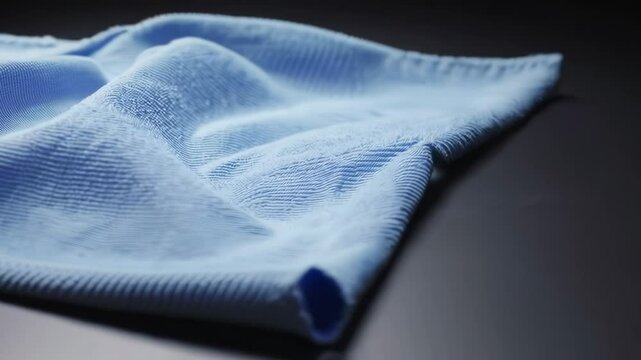 Close-Up of Microfiber Cleaning Cloth