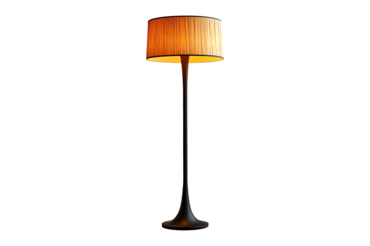 Floor lamp isolated on a transparent background