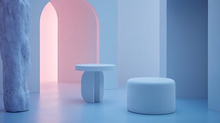 Minimalist interior design display