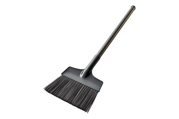Dustpan for collecting garbage isolated on a transparent background