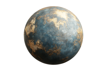 Earth planet isolated on a transparent background