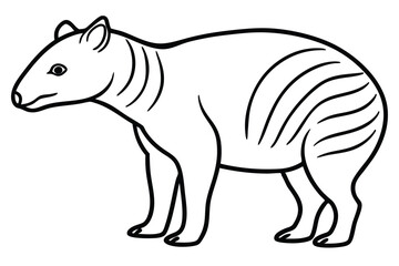 Fototapeta premium vector illustration of a horse