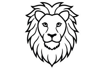 Obraz premium lion head vector