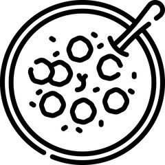 meatball illustration on a white background       