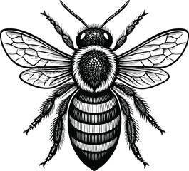The bee vector art design