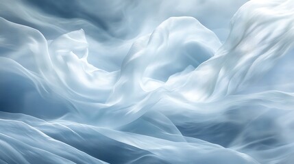 Obraz premium Delicate, flowing light blue fabric