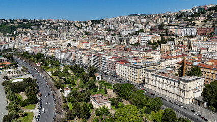 Naples Skyline At Naples In Campania Italy. Cityscape Scenery. Downtown City. Naples Skyline At Naples In Campania Italy. Cultural Heritage Skyline. Beautiful Metropolis. Italy Landscape.