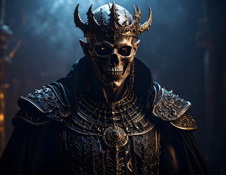 Dark, regal demon king - Powered by Adobe