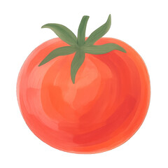 PNG Vibrant Tomato Illustration Art